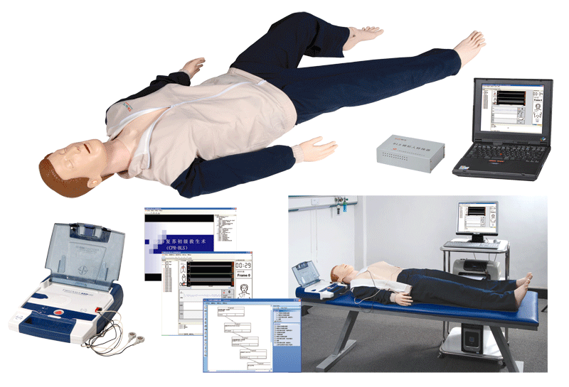 高級心肺復蘇、AED除顫模擬人（計算機控制、二合一功能）